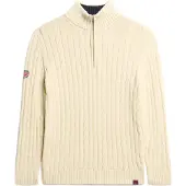 Superdry för kvinnor. W6110607A Beige Henley-tröja i rugbystil (XS), Casual, Bomull