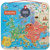 Janod Karta över Europa Magnetisk Version Tyska