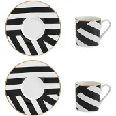 MIKASA Luxe Deco Espressokoppset 100ml 2 Enheter