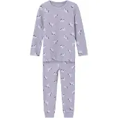 Name it Pyjamas - Noos - NmfNightset Unicorn - Lavender Aura m. - - 3-4 år (98-104) - Pyjamas 2-delad