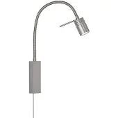 FISCHER&HONSEL GMBH LED vägglampa River, Aluminium / grå / zink, Vardagsrum / matsal, Metall, LED-vägglampa, vägglampa inomhus