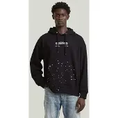 G-Star Text Splatters Relaxed Fit Huvtröja