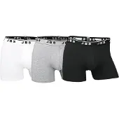 JBS GOTS Kalsonger 3-pack - Vit/Grå/Svart, storlek Small