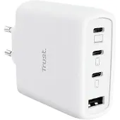 Trust USB-laddare 65 W Power Delivery Vit mobil GaN