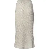 Pepe Jeans för kvinnor. PL901229 Claire beige kjol (M), Casual, Polyester