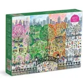 Michael Storrings Dog Park in Four Seasons 1000 Piece Puzzle