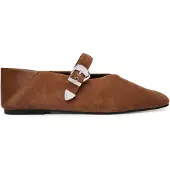 Tommy Hilfiger Tommy Jeans Suede Buckle Square Toe Ballerinas