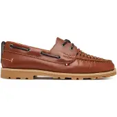 Tommy Hilfiger Leather Braided Boat Shoes