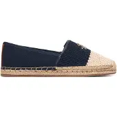 Tommy Hilfiger Logo Plaque Colour Blocked Woven Espadrilles