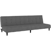 vidaXL 2-sits bäddsoffa mörkgrå sammet 375764