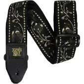 Ernie Ball Classic Jacquard Gitarrband i textil Black Pleasant Pheasant