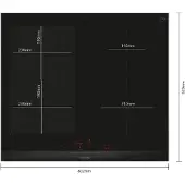 Siemens iQ700 EX675HEC1E, Svart, Inbyggd, 60 cm, Zoninduktionshäll, Keramik, 4 zon(er)
