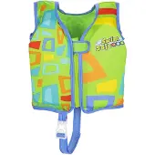 Bestway Swim Safe Sim Träningsväst UPF 50+, Skum 11–19 kg, Grön
