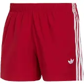 Adidas Originals Badshorts '3 STRIPES' mörkröd / vit