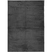 vidaXL Matta IZA kort lugg skandinavisk look antracit 240x340 cm