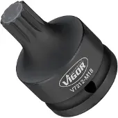 Vigor Hazet V7212-M18 V7212-M18 Inner-flertandad (XZN) Mutterdragare-hylsnyckelinsats M18 3/4