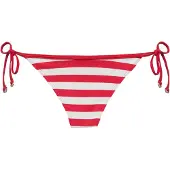 Tommy Hilfiger Stripe Ribbed Side Tie Bikini Bottoms