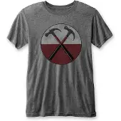 Ginza.se Pink Floyd: Unisex Burnout T-Shirt/The Wall Hammers (Charcoal Grey) (Large)