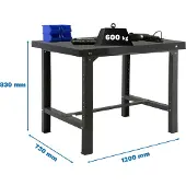 Simonwork (bancos De Trabajo) Bt6 Metallhylla 830x1200x730 Mm