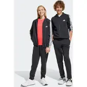 Adidas Sweatset - J 3S FT TS - Black/White - - 8 år (128) - Sweatset