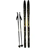 Edsbyn Kids' Extra Ski Set Black/Yellow