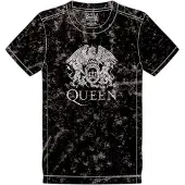 Ginza.se Queen: Unisex T-Shirt/Classic Crest (Black) (Wash Collection) (XX-Large)