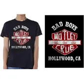 Ginza.se Mötley Crue: Unisex T-Shirt/Bad Boys Shield (Black) (XX-Large)