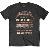 Ginza.se Metallica: Unisex T-Shirt/Seattle '89 (Black) (X-Large)
