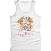 Ginza.se Queen: Unisex Vest T-Shirt/Classic Crest (White) (Small)