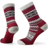Smartwool Men's Everyday Snowed In Sweater Crew Socks Tibetan Red
