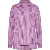 LASCANA Kort pyjamas marinblå / plommon