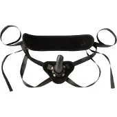 Sei mio - strap-on dildo med sele - 15 cm - svart