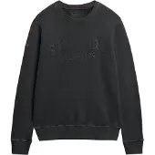 Superdry för män. M2014392A Sweatshirt Athletic Emboss svart (M), Casual, Bomull