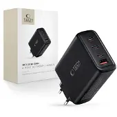 Tech-Protect NC120W GaN-laddare med 4 portar - 120W - svart
