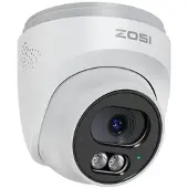 ZOSI C220 4MP utomhus-PoE-övervakningskamera med AI-baserad personavkänning - vit