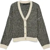 Vero Moda Kofta 'VMFELIZE' ecru / svart