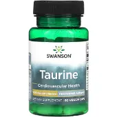Swanson Health Taurin, 500 mg, 60 vegetabiliska kapslar