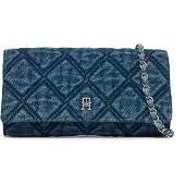 Tommy Hilfiger Plånbok 'Quilted Chain Strap' blå denim