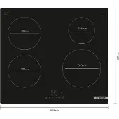 Bosch Serie 4 Pue611bb5e Induktionshäll 60 Cm 4 Brännare
