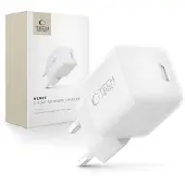Tech-Protect NCM25 25W USB-C-laddare - Power Delivery - Vit
