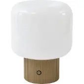 LUCANDE Bordslampa , Katrin Palme, dimbara, Beige, Vardagsrum, Glas, Modern