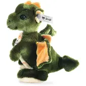 Steiff Raudi drakpojke grön 17 cm stående