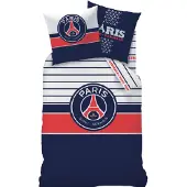 Paris Saint Germain PSG påslakanset - 100% bomull - Barnpåslakan 140x200 cm - Fotbollspåslakan