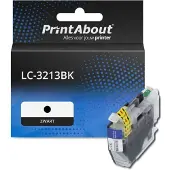 PrintAbout Varumärket 123ink ersätter LC3213BK svart bläckpatron hög kapacitet