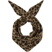 Zwillingsherz Scarf 'Leo' camel / brun / svart