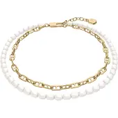 Fossil Armband 'Heritage' guld / vit