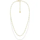 Fossil Halsband 'HERITAGE' guld / pärlvit