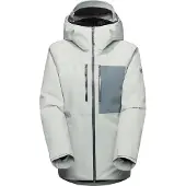Mammut Women's Stoney Hardshell Thermo Hooded Jacket Silver Sage/Strata