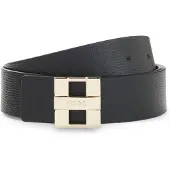 HUGO för kvinnor. 50522681 Zita svart läderskärp (85cm), Casual, Hud