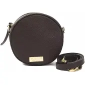 Pompei Donatella Brun Läder Kvinna Crossbody Väska